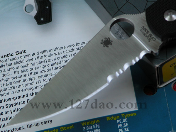 美国蜘蛛SPYDERCO  C36GPSE  127名刀网