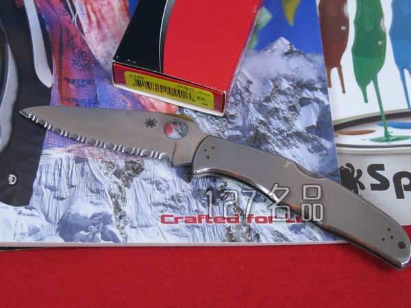 美国蜘蛛SPYDERCO  C10S全齿折刀  127名刀网