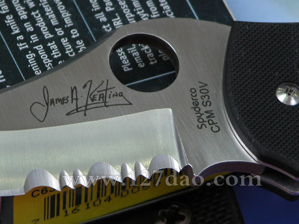 美国蜘蛛SPYDERCO C63GPS 127名刀网