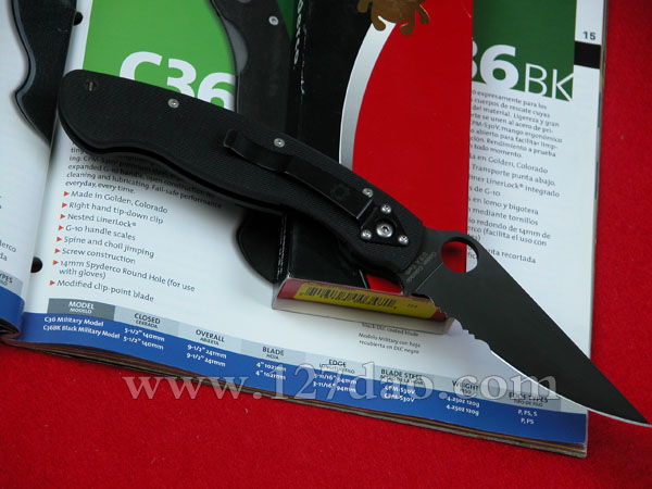 美国蜘蛛SPYDERCO  C36GPSBK  127名刀网