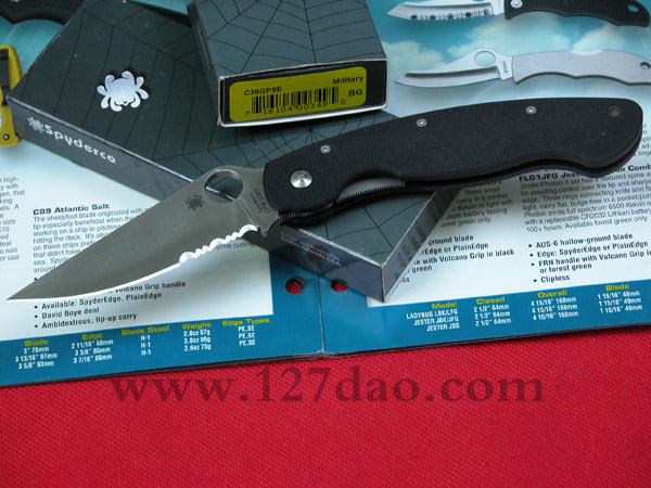 美国蜘蛛SPYDERCO C36GPSE 127名刀网 美国蜘蛛SPYDERCO C36GPSE 127名刀网