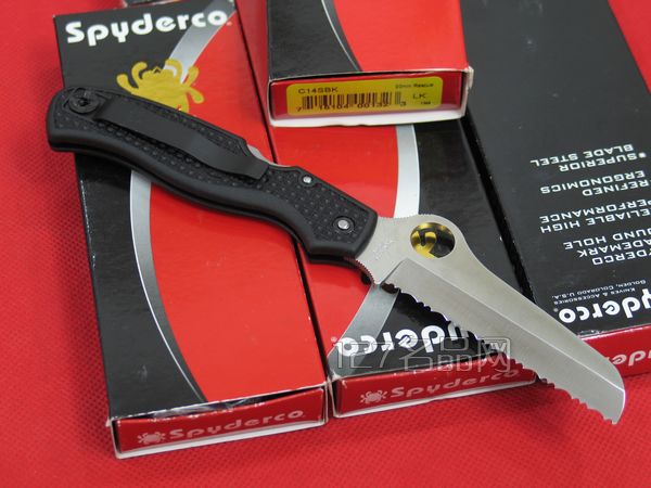 美国蜘蛛SPYDERCO C14SBK全齿救援者 127名刀网