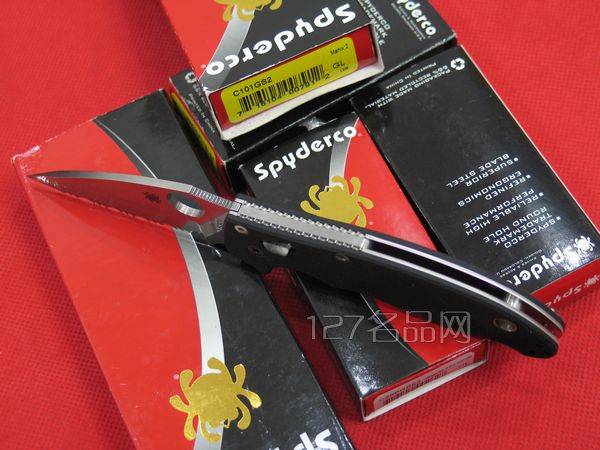 美国蜘蛛SPYDERCO C101GS2马尼克斯2代 127名刀网