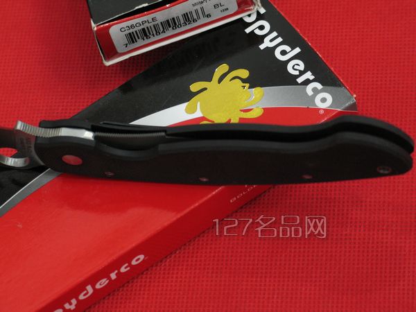 美国蜘蛛SPYDERCO C36GPLE左手版折 127名刀网