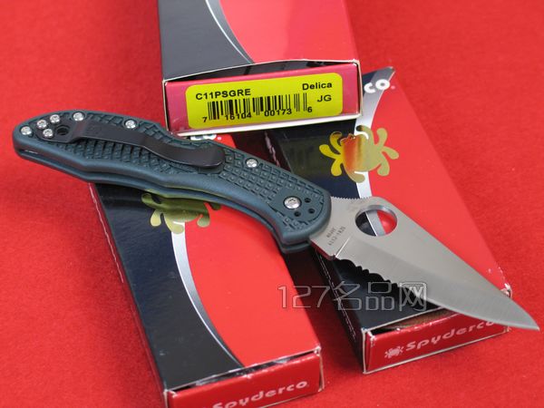 美国蜘蛛SPYDERCO C11PSGRE 127名刀网