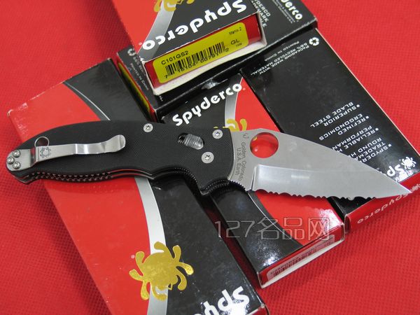美国蜘蛛SPYDERCO C101GS2马尼克斯2代 127名刀网