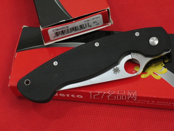 美国蜘蛛SPYDERCO C36GPLE左手版折 127名刀网