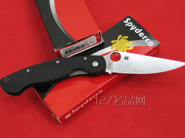 美国蜘蛛SPYDERCO C36GPLE左手版折 127名刀网
