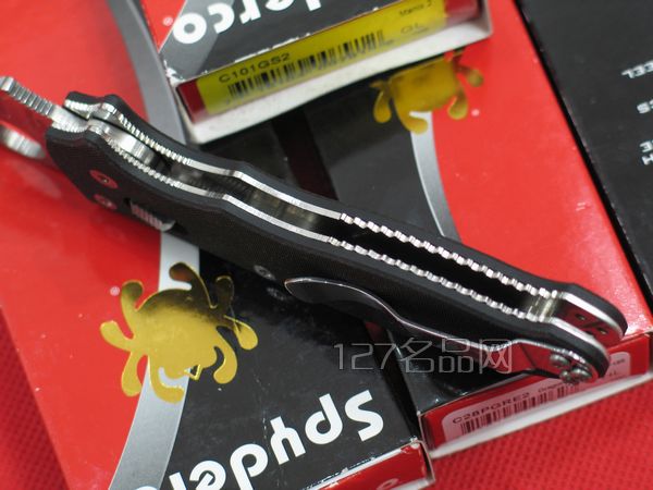 美国蜘蛛SPYDERCO C101GS2马尼克斯2代 127名刀网