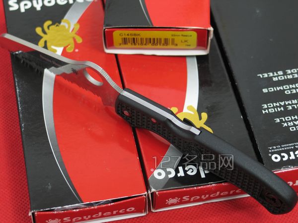 美国蜘蛛SPYDERCO C14SBK全齿救援者 127名刀网