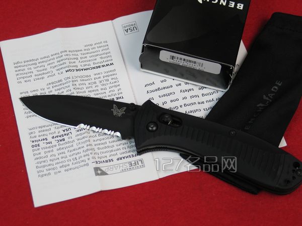 美国蝴蝶Benchmade 520SBK 全刃折刀 美国蝴蝶Benchmade 520SBK 全刃折刀