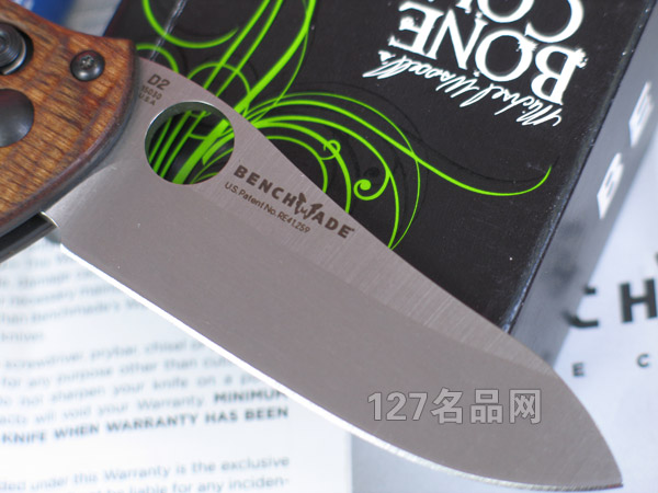 美国蝴蝶Benchmade 15030S-2核桃木柄折刀