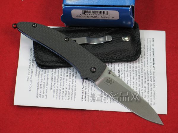 美国蝴蝶Benchmade 480-1碳纤维柄折刀