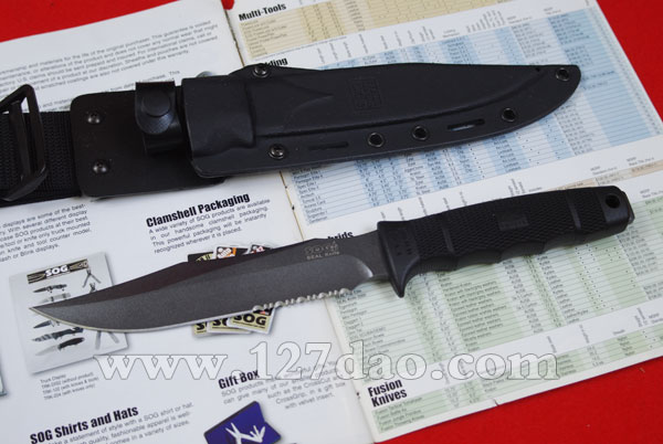 美国哨格海豹部队专用刀 SOG-S37K 美国哨格海豹部队专用刀 SOG-S37K
