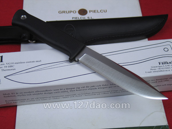 瑞典FK Fallkniven S1L 皮鞘丛林博依刀