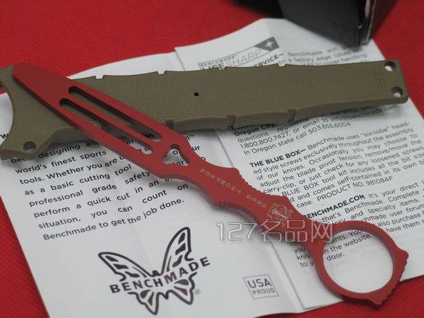 美国蝴蝶Benchmade 176T练习刀 