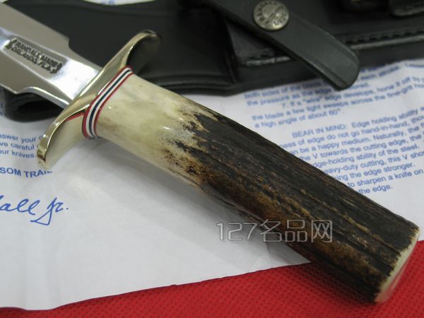 美国兰德尔鹿角柄双刃格斗刀