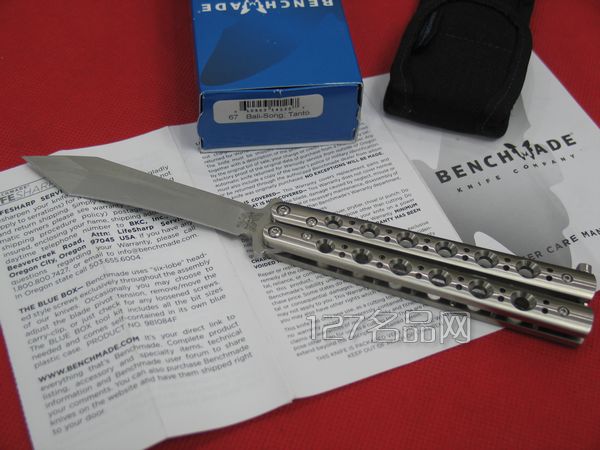 美国蝴蝶 Benchmade 67T头甩刀 美国蝴蝶 Benchmade 67T头甩刀
