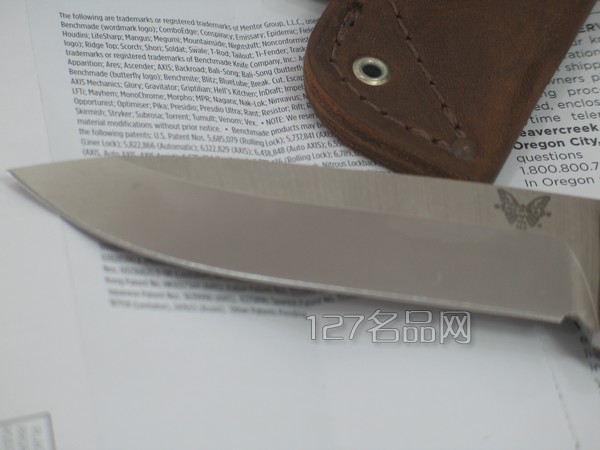 美国蝴蝶BENCHMADE 162野外求生战术直刀