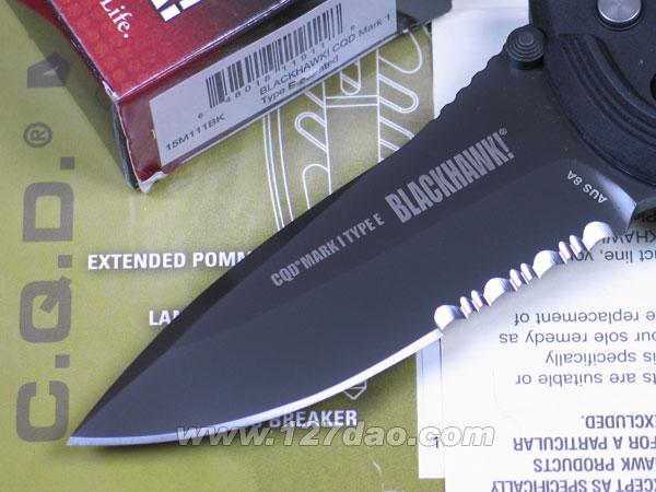 美国黑鹰马克1半齿 15M111BK