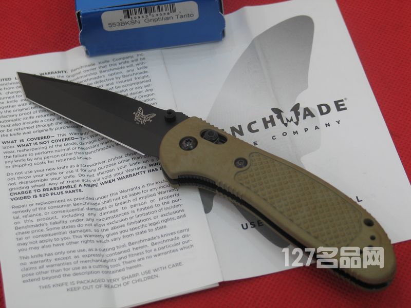 美国蝴蝶Benchmade 553BKSN 支配者系列T头战术折刀 美国蝴蝶Benchmade 553BKSN 支配者系列T头战术折刀