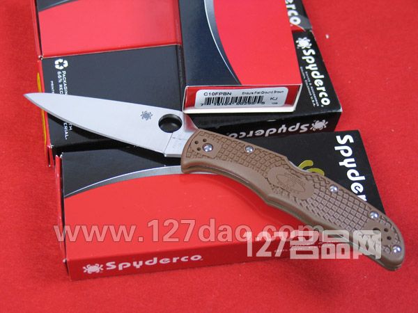 美国蜘蛛SPYDERCO C10FPBN巅峰棕色 127名刀网 美国蜘蛛SPYDERCO C10FPBN巅峰棕色 127名刀网