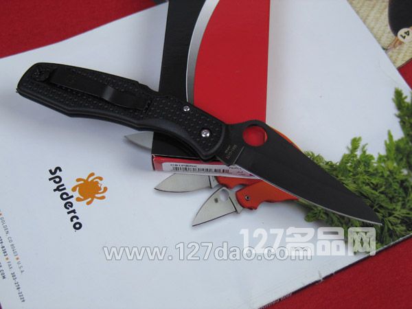 美国蜘蛛SPYDERCO C91PBBK平刃 127名刀网 美国蜘蛛SPYDERCO C91PBBK平刃 127名刀网