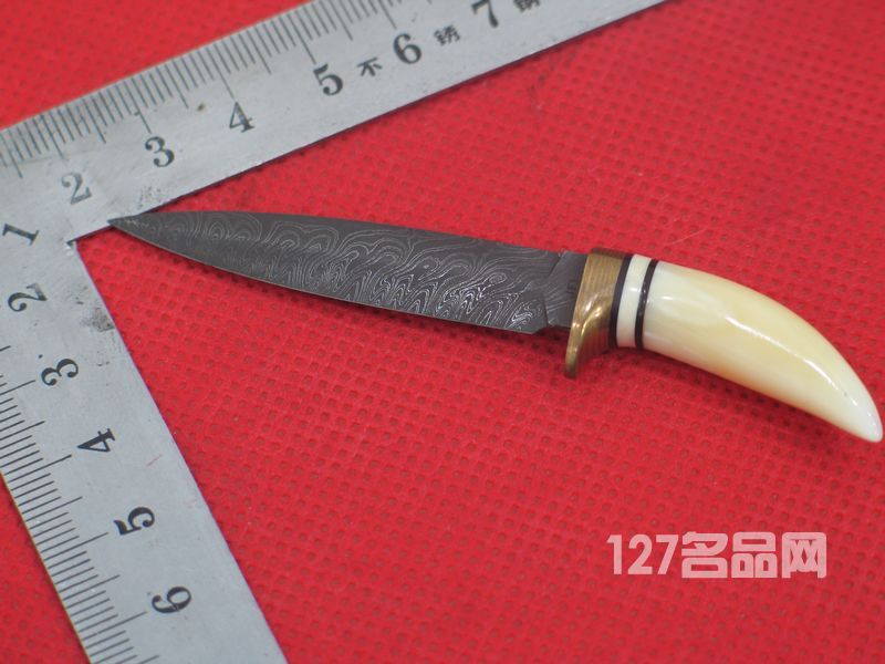 海象牙大马士革迷你型小手工刀 海象牙大马士革迷你型小手工刀