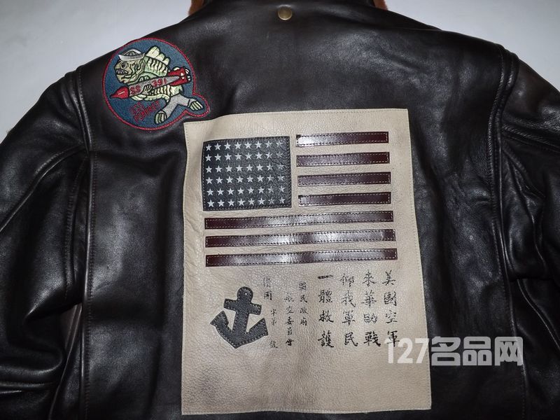 美国海军G1飞行夹克捍卫战士版（羊皮）