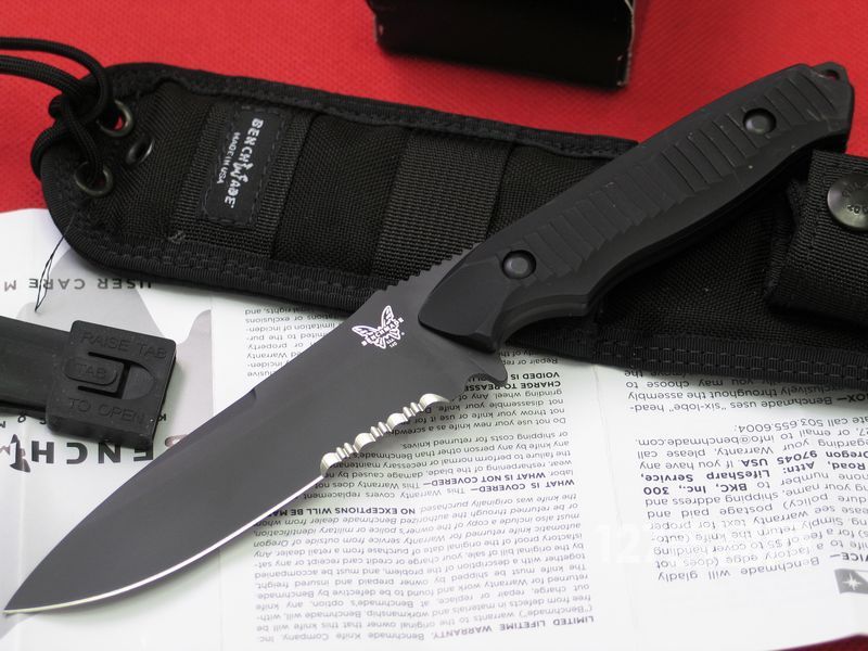 美国蝴蝶BENCHMADE 140SBK半齿战术直刀 美国蝴蝶BENCHMADE 140SBK半齿战术直刀