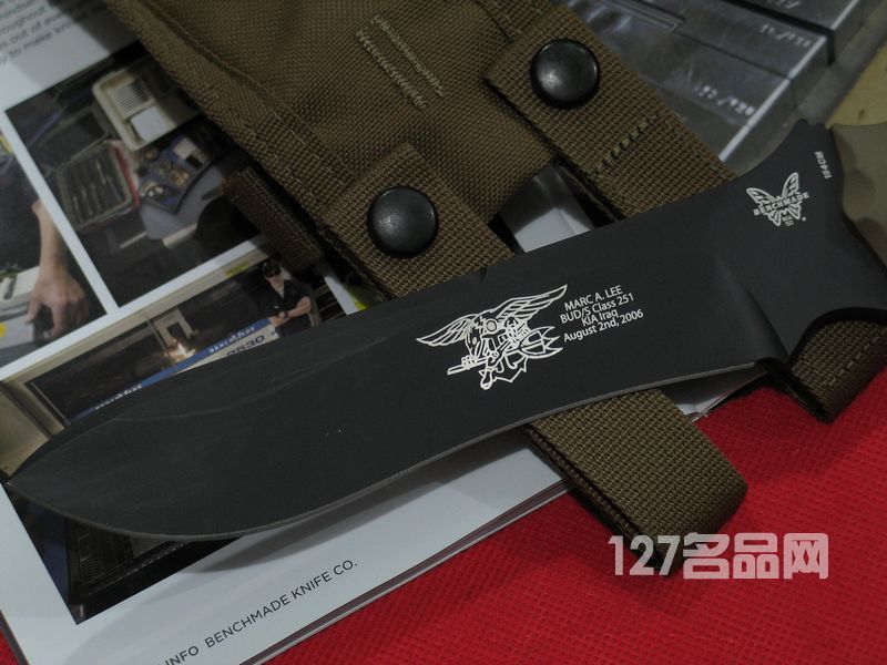 美国蝴蝶BENCHMADE  150BKSN海豹部队战术刀