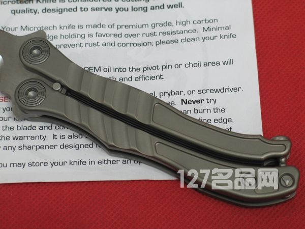 美国微技术MICROTECH 170蚬蝶剑标钛柄
