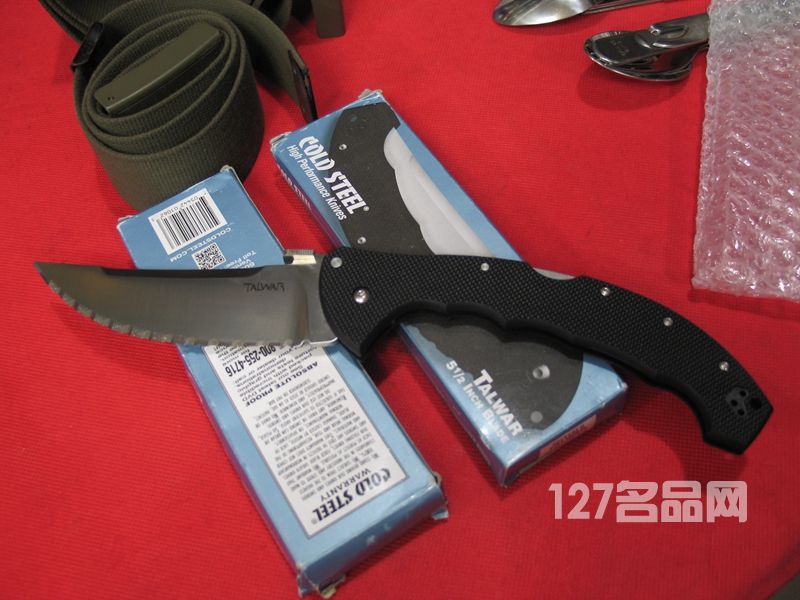 美国冷钢ColdSteel 21TTXLS波斯剑全齿刃折刀 美国冷钢ColdSteel 21TTXLS波斯剑全齿刃折刀