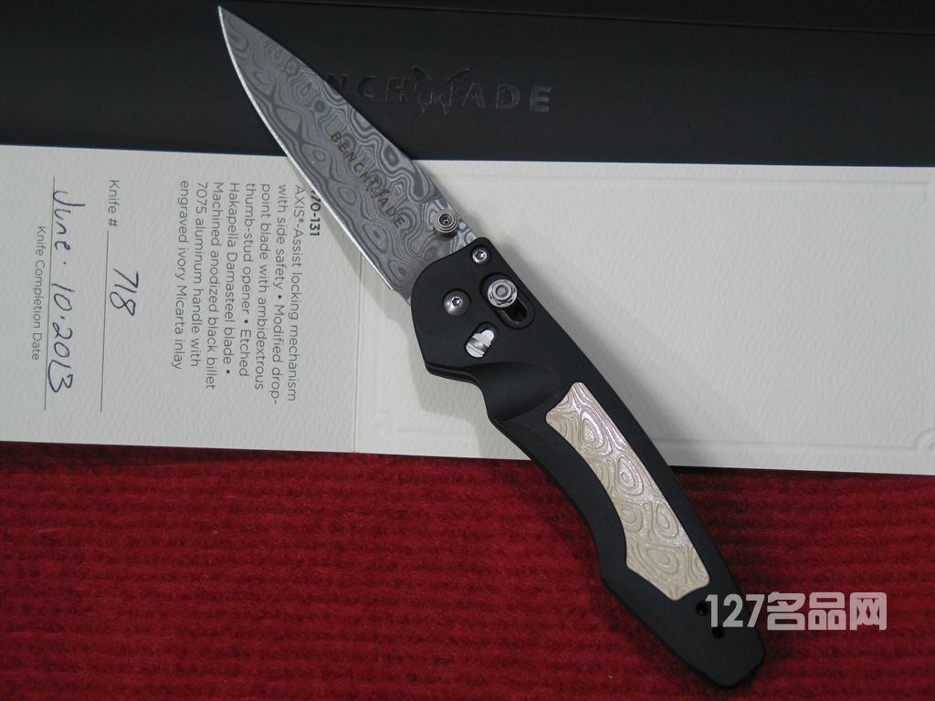 美国蝴蝶BENCHMADE 470-131大马士革限量版 美国蝴蝶BENCHMADE 470-131大马士革限量版