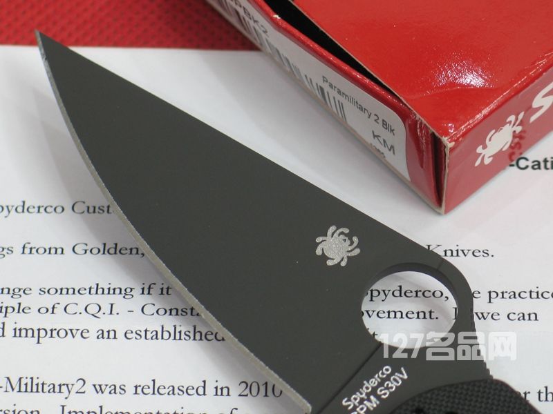 美国蜘蛛SPYDERCO C81GPBK2军用伞兵刀2代