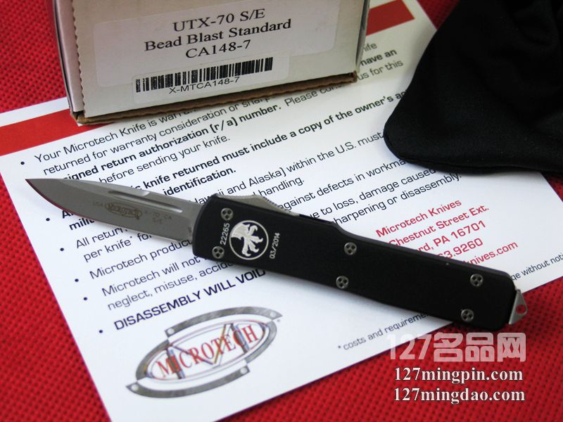美国微技术MICROTECH CA148-7 UTX-70喷砂面单锋直跳 美国微技术MICROTECH CA148-7 UTX-70喷砂面单锋直跳