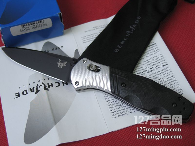 美国蝴蝶BENCHMADE 581BK 半弹助力快开刀 美国蝴蝶BENCHMADE 581BK 半弹助力快开刀
