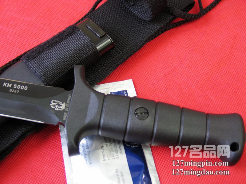 德国索林根 KM5000 特种部队双刃黑色涂层战斗刀