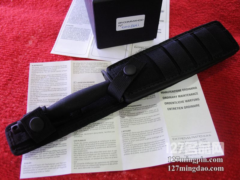 极端武力Extrema Ratio ER COMMANDO 突击队战术双刃匕首