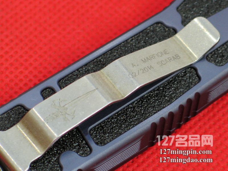 美国微技术MICROTECH Scarab甲虫 剑标 石洗定制版直跳