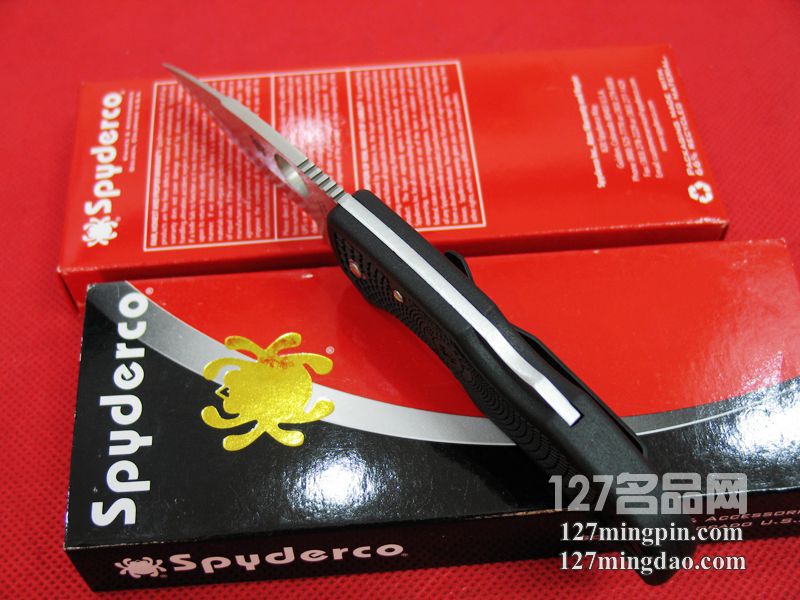 美国蜘蛛SPYDERCO C41PBK 127名刀网