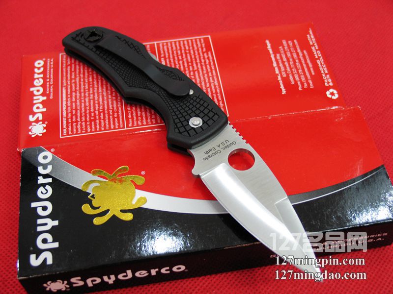 美国蜘蛛SPYDERCO C41PBK 127名刀网