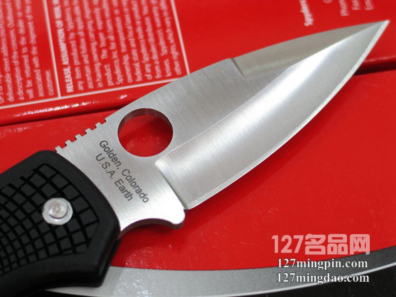 美国蜘蛛SPYDERCO C41PBK 127名刀网