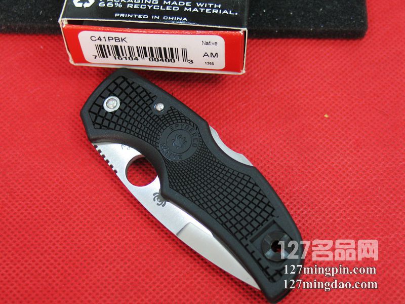 美国蜘蛛SPYDERCO C41PBK 127名刀网