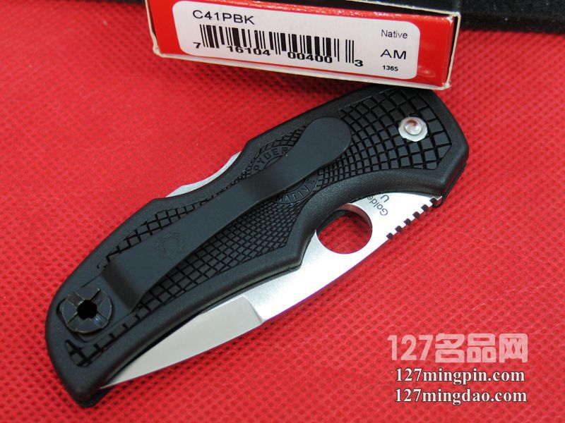 美国蜘蛛SPYDERCO C41PBK 127名刀网