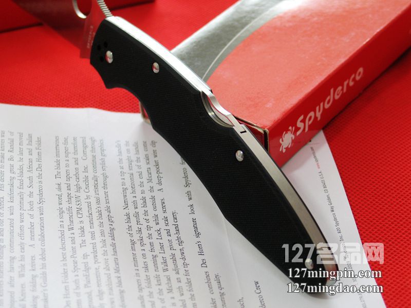 美国蜘蛛SPYDERCO C07GP3  127名刀网