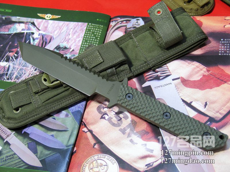美国挺进者Strider BTSS 灰色G10柄特战队专用刀 美国挺进者Strider BTSS 灰色G10柄特战队专用刀