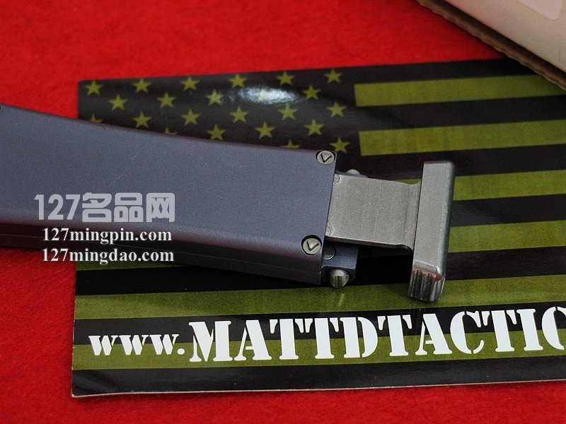 美国微技术MICROTECH HALO V S/N 剑标 半镜面灰色柄强力直跳