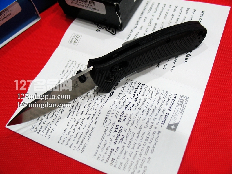 美国蝴蝶Benchmade 527石洗全刃