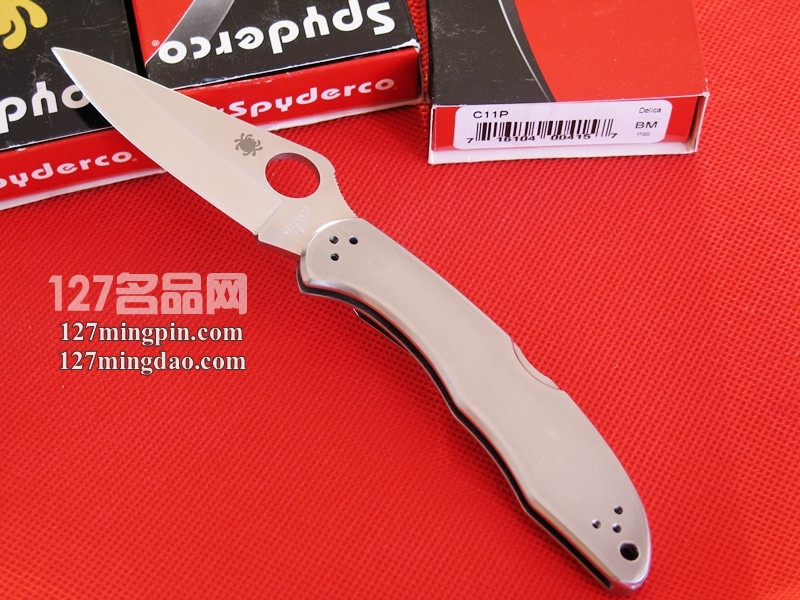 美国蜘蛛 SPYDERCO C11P 钢柄全刃折刀 美国蜘蛛 SPYDERCO C11P 钢柄全刃折刀